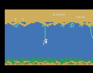 une photo d'Ã©cran de Jungle Hunt sur Atari 2600